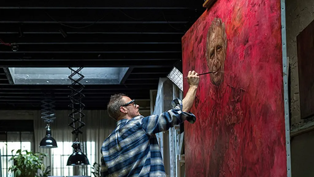 Jonathan Yeo's signature style is to place greater emphasis on capturing the sitter's character and essence